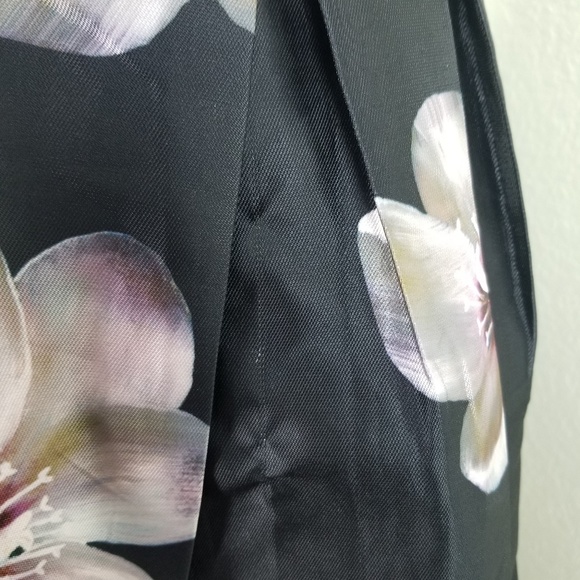 NikiiBlak Floral Fit Flare Purple Dress Sleevless - Picture 4 of 8